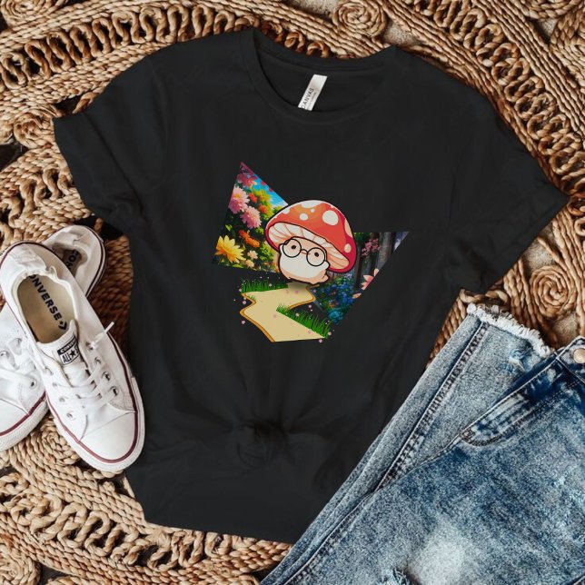 The adorable mushroom with glasses T-Shirt (Creator Uploaded)