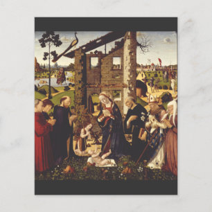 The Adoration by Biagio d'Antonio Medieval Art