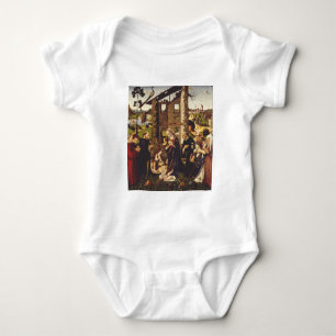 The Adoration by Biagio d'Antonio Medieval Art Baby Bodysuit