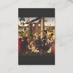The Adoration by Biagio d'Antonio Medieval Art Business Card