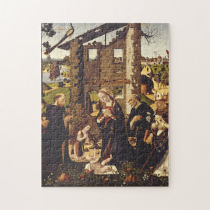 The Adoration by Biagio d'Antonio Medieval Art Jigsaw Puzzle