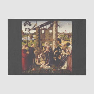 The Adoration by Biagio d'Antonio Medieval Art Tissue Paper