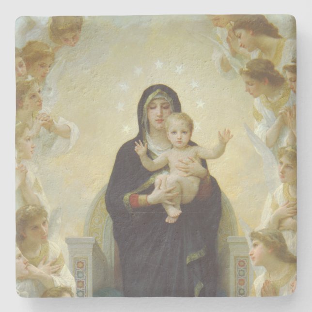 The Adoration Christmas Stone Coaster (Front)