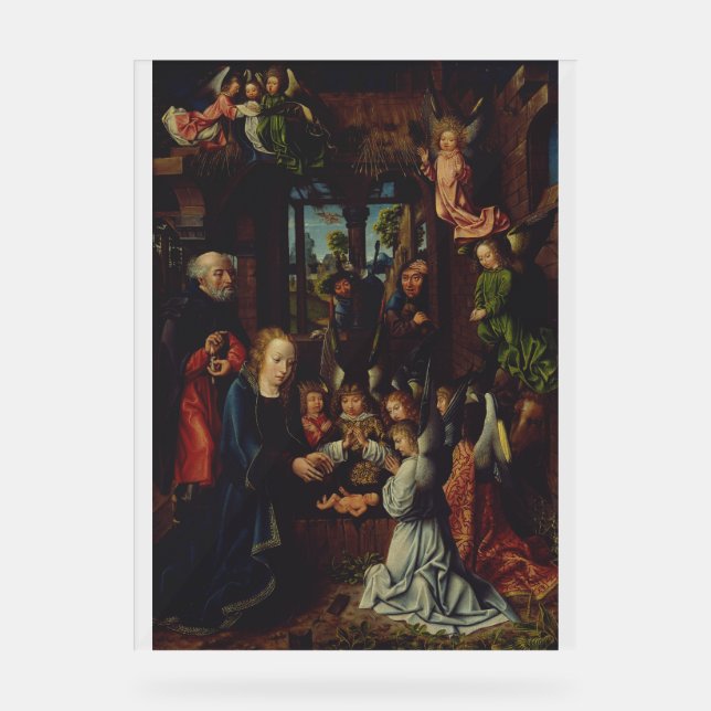 The Adoration of the Christ Child Acrylic Sign (Front)