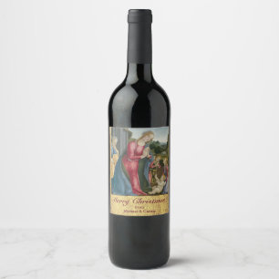The Adoration of the Christ Child - Frediani Wine Label