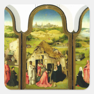 The Adoration of the Magi, 1510 Square Sticker