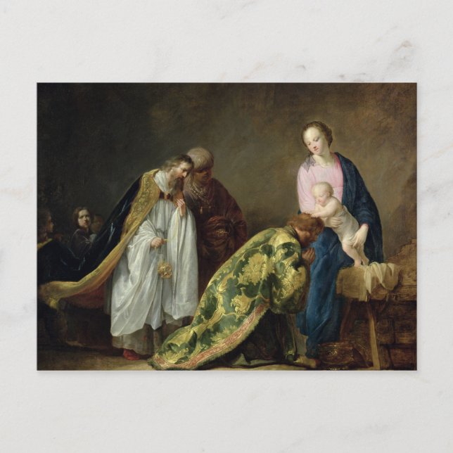 The Adoration of the Magi, 1638 Postcard (Front)