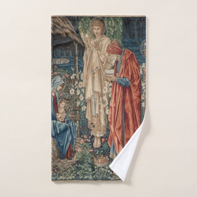 The Adoration Of The Magi 1890 By William Morris Hand Towel (Hand Towel)