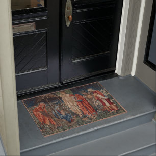 The Adoration of the Magi (by Edward Burne-Jones) Doormat