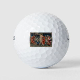 The Adoration of the Magi (by Edward Burne-Jones) Golf Balls