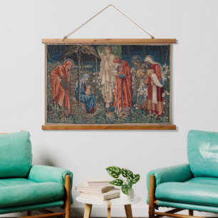 The Adoration of the Magi by Edward Burne-Jones Hanging Tapestry