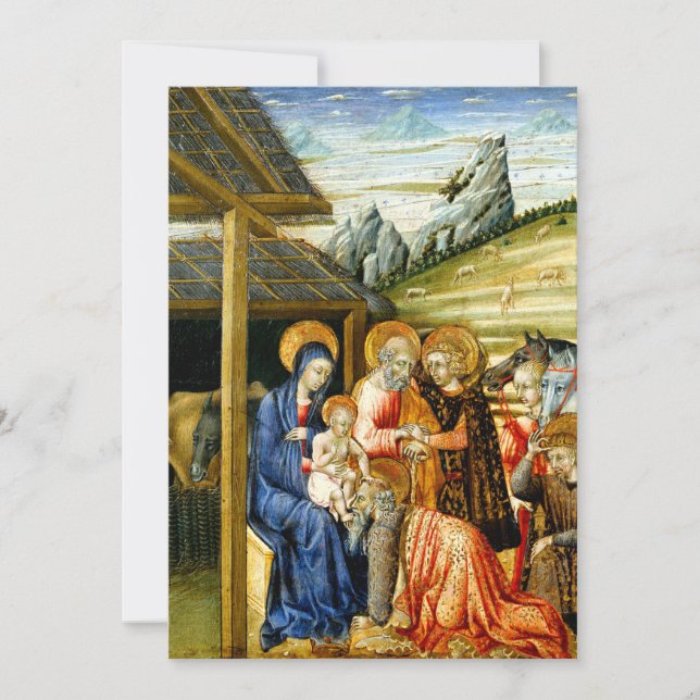 The Adoration of the Magi by Giovanni di Paolo Card (Front)