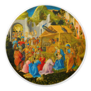 The Adoration of the Magi Ceramic Knob