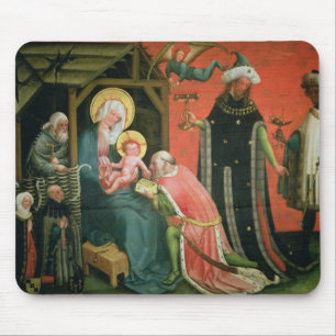 The Adoration of the Magi (oil on panel) Mouse Mat