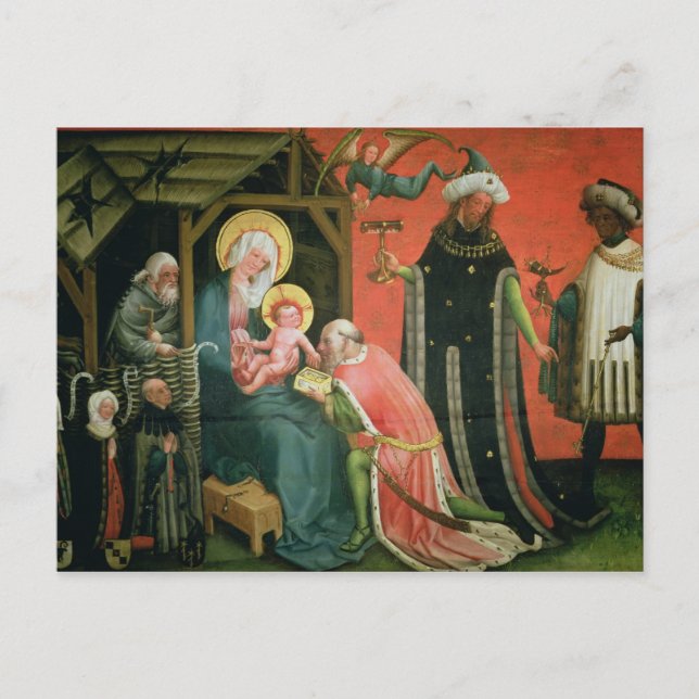 The Adoration of the Magi (oil on panel) Postcard (Front)