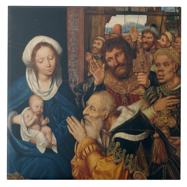 The Adoration of The Magi Painting Tile (Front)