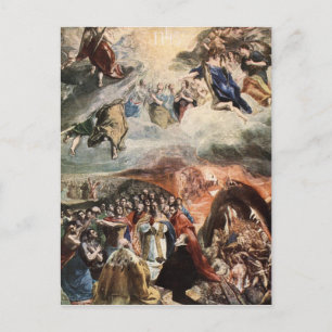 The Adoration of the Name of Jesus by El Greco Postcard