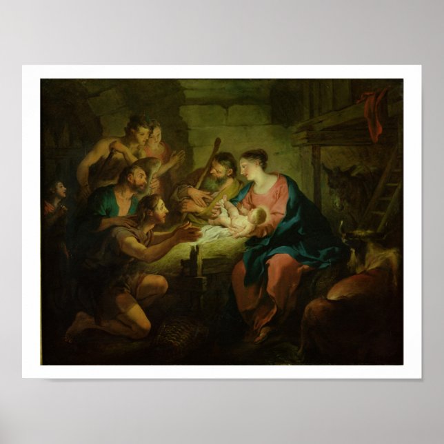 The Adoration of the Shepherds, 1725 (oil on canva Poster (Front)