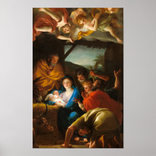 The Adoration of the Shepherds by Anton R. Mengs Poster
