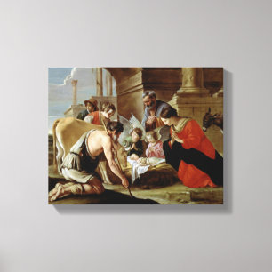 The Adoration of the Shepherds, c.1638 Canvas Print