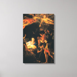 The Adoration of the Shepherds Canvas Print