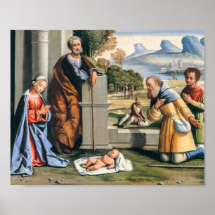 The Adoration of the Shepherds- christmas Holiday Poster