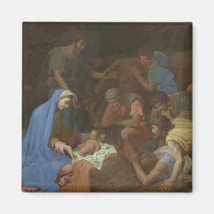 The Adoration of the Shepherds circa 1653 Magnet