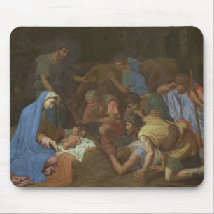 The Adoration of the Shepherds circa 1653 Mouse Mat