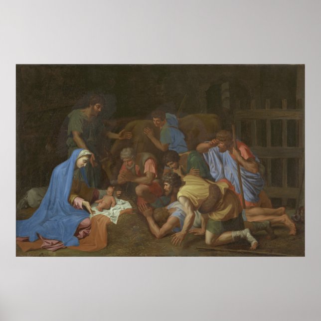 The Adoration of the Shepherds circa 1653 Poster (Front)