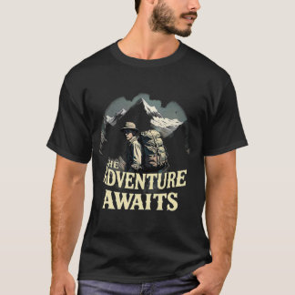 The Adventure Awaits Vintage Hiker T-Shirt