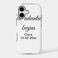 The adventure begins add name date year place