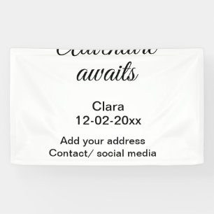 The adventure begins add name date year place banner