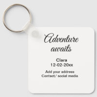 The adventure begins add name date year place
