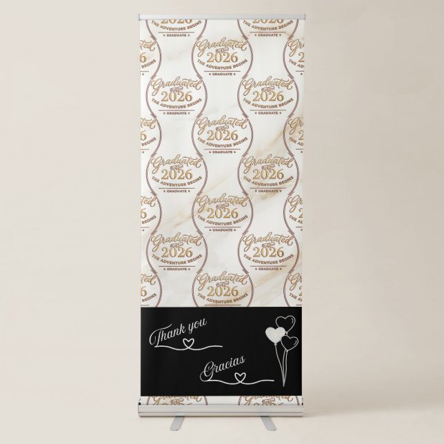 The Adventure Begins / Graduation Banner (Front)