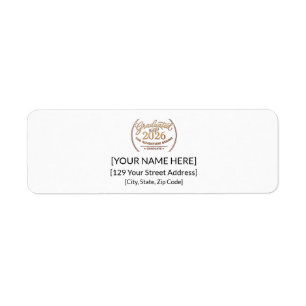 The Adventure Begins / Return Address Label