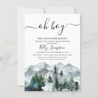 The Adventure Begins Wilderness Baby Shower