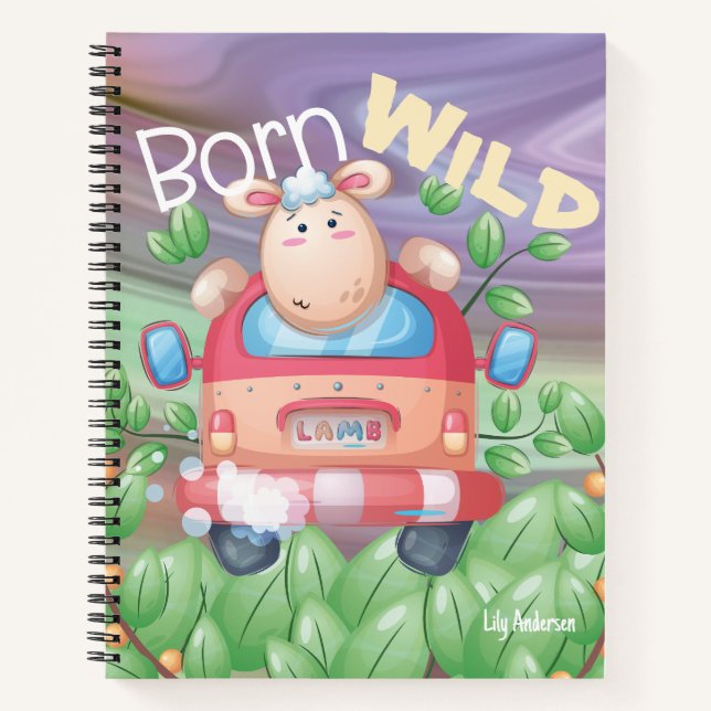 The Adventure Notebook Cute Lamb Name (Front)