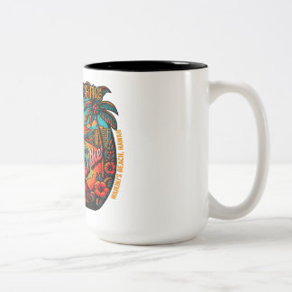 The Adventurer's Mug: Your Beachside Companion for Two-Tone Coffee Mug
