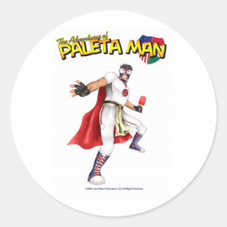 The Adventures of Paleta Man Classic Round Sticker
