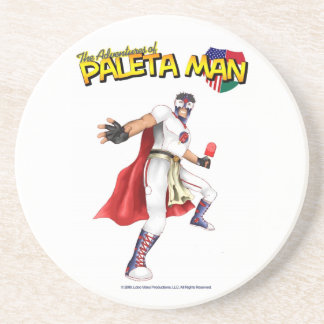 The Adventures of Paleta Man Coaster