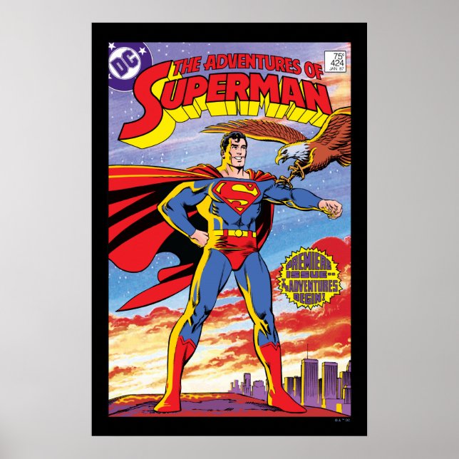 The Adventures of Superman #424 Poster (Front)