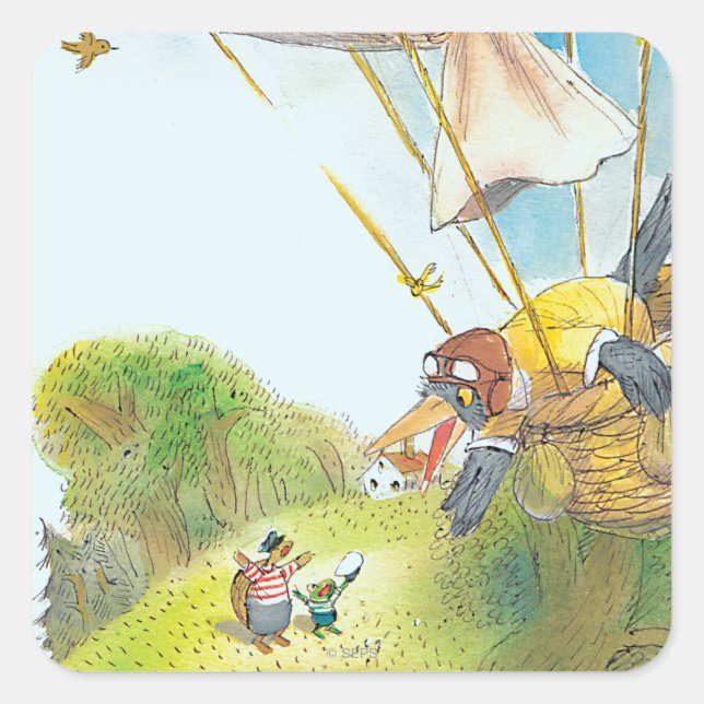 The Adventures of Ted, Ed and Caroll Square Sticker (Front)