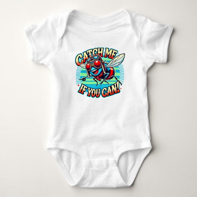 The Adventurous Fly Baby Bodysuit (Front)