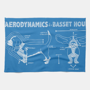 The Aerodynamics of a Basset Hound Tea Towel