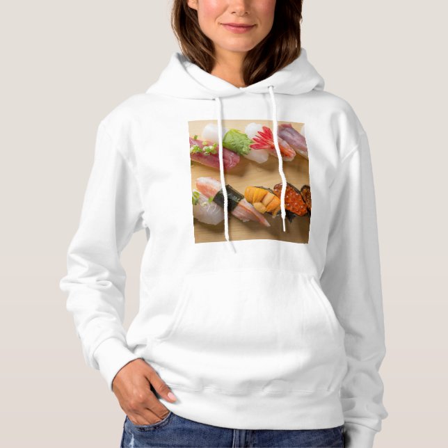 The Aesthetics of Nigiri Sushi  Hoodie (Front)