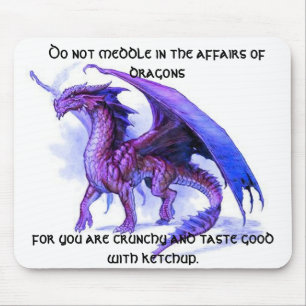 The affairs of dragons mouse mat