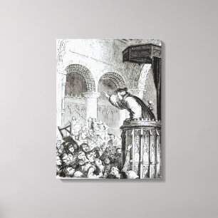 The Affray in the High Church, Edinburgh Canvas Print