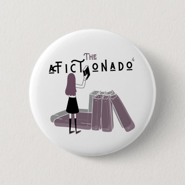 The aFictionado 4 Logo 6 Cm Round Badge (Front)