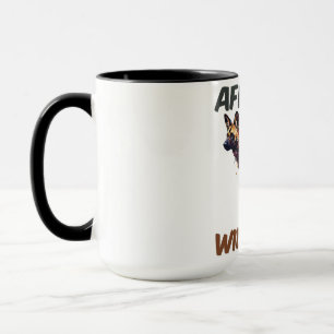 The African Wild Dog Emblem Mug