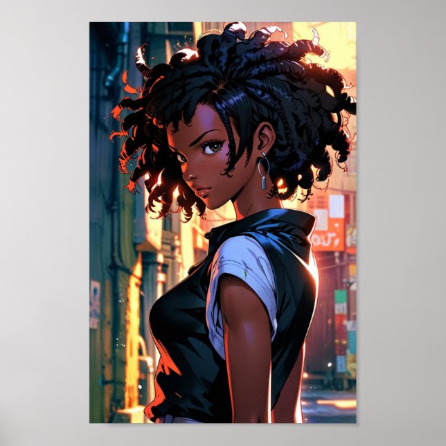 The Afro Heroine Manga Poster (Front)
